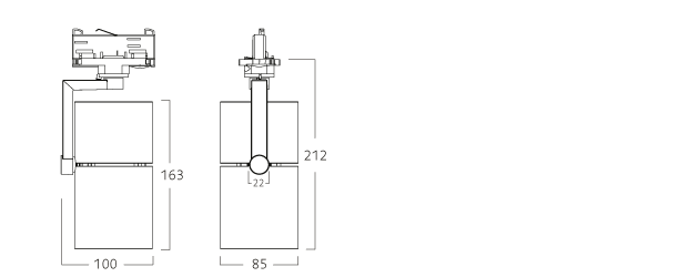 Touch Mini spotlight Control track